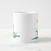 帆船 ジャンボコーヒーマグカップ (正面)