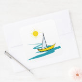 帆船 スクエアシール (封筒)