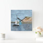 帆船 スクエア壁時計 (ホーム)