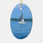 帆船 セラミックオーナメント (左)