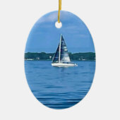 帆船 セラミックオーナメント (正面)