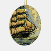 帆船 セラミックオーナメント (右)