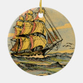 帆船 セラミックオーナメント (裏面)