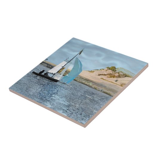 帆船 タイル (側面)