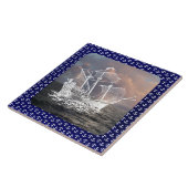 帆船 タイル (側面)