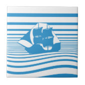 帆船 タイル (正面)