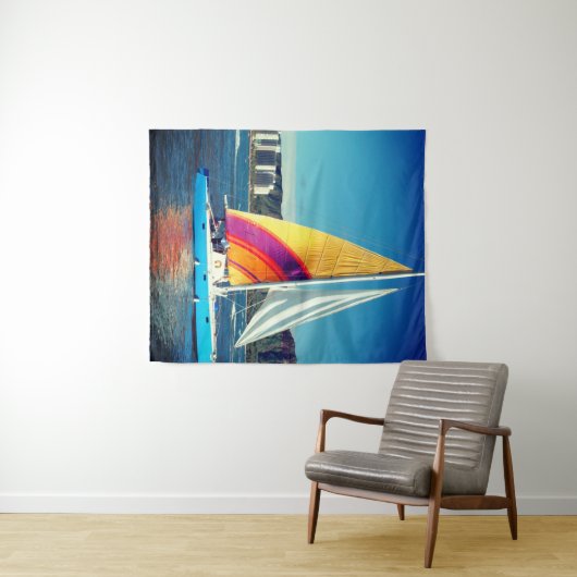 帆船 タペストリー (インサイチュ(横))