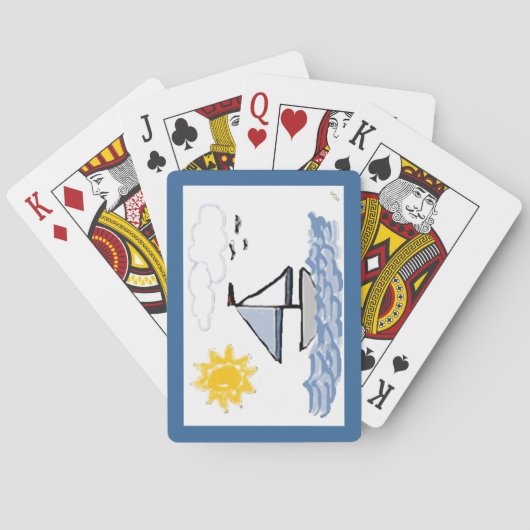 帆船 トランプ (裏面)