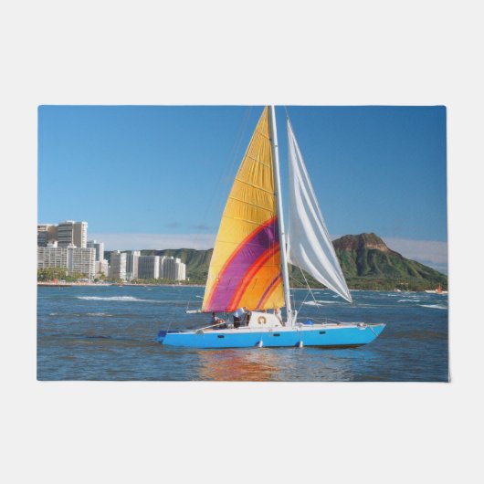 帆船 ドアマット (正面)