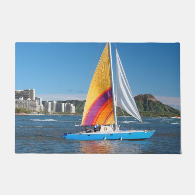 帆船 ドアマット (正面)