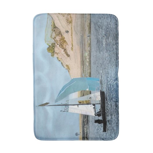 帆船 バスマット (正面縦)