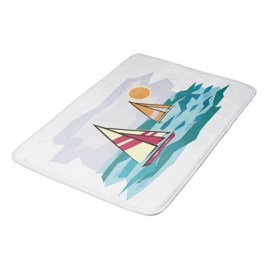 帆船 バスマット (アングル)