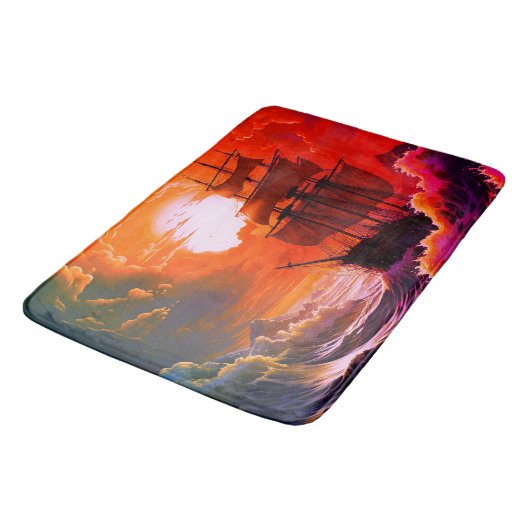 帆船 バスマット (アングル)