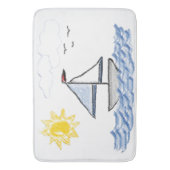 帆船 バスマット (正面縦)