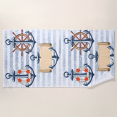 帆船 ビーチタオル (正面)