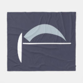 帆船 フリースブランケット (正面(横))