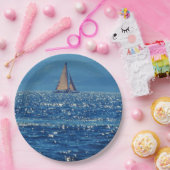 帆船 ペーパープレート (パーティー)