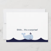 帆船/ホエールベビーシャワー招待状 招待状 (裏面)