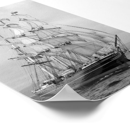 帆船 ポスター (角)