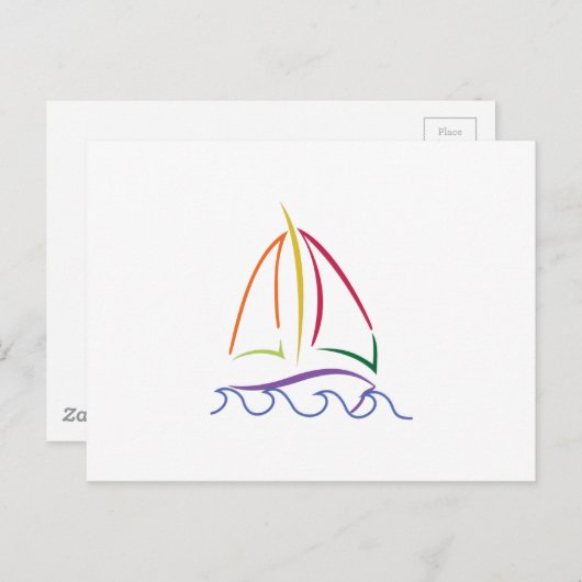 帆船 ポストカード (正面/裏面)