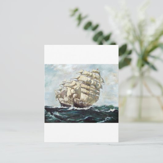 帆船 ポストカード (スタンド正面)