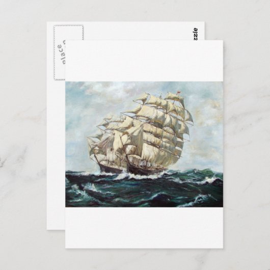 帆船 ポストカード (正面/裏面)