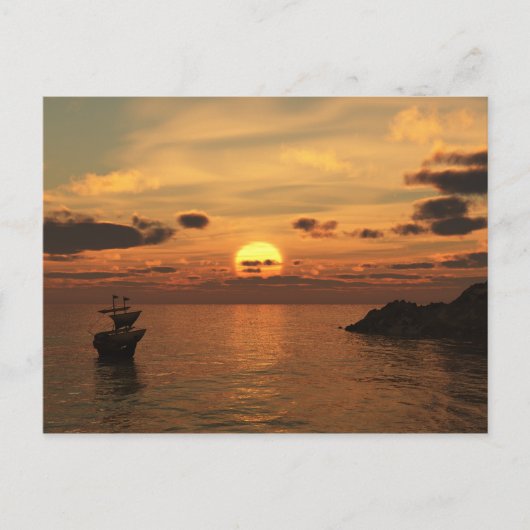 帆船 ポストカード (正面)