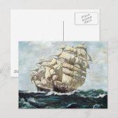 帆船 ポストカード (正面/裏面)