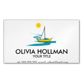 帆船 マグネット名刺 (正面)