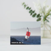 帆船 – マリーナデルレイ(カリフォルニア州) ポストカード (スタンド正面)