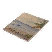 帆船 – メモリ湖に浮かぶ タイル (側面)