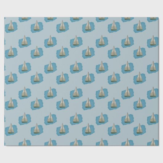 帆船 ラッピングペーパー (シーム)