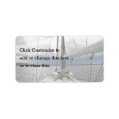 帆船 ラベル (正面)