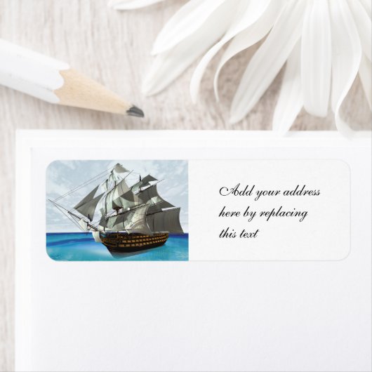 帆船 ラベル (インサイチュ)