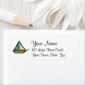 帆船 ラベル (インサイチュ)