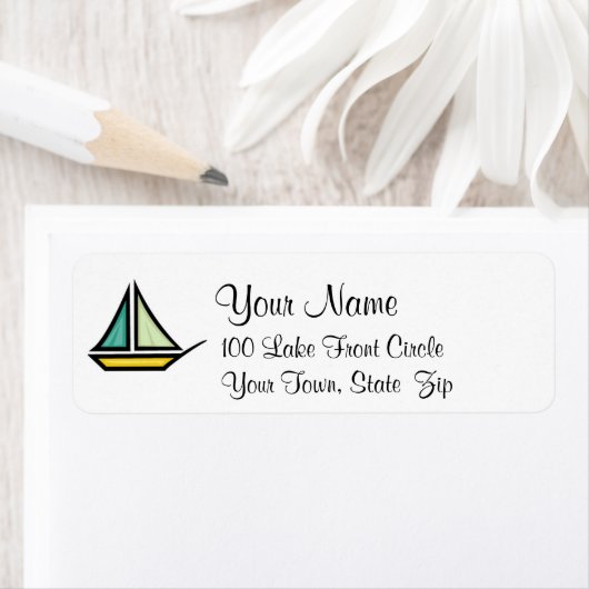 帆船 ラベル (インサイチュ)