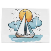 帆船 ラージペーパーバッグ (裏面)