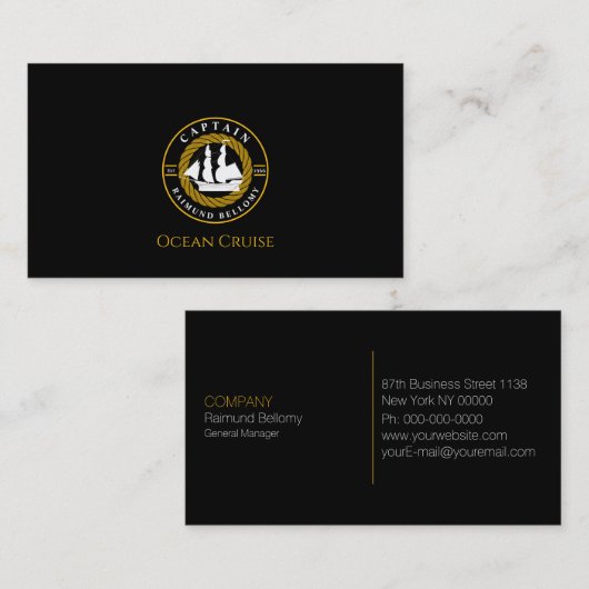 帆船 名刺 (正面/裏面)