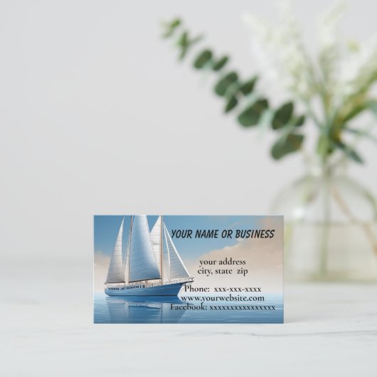 帆船 名刺 (スタンド正面)