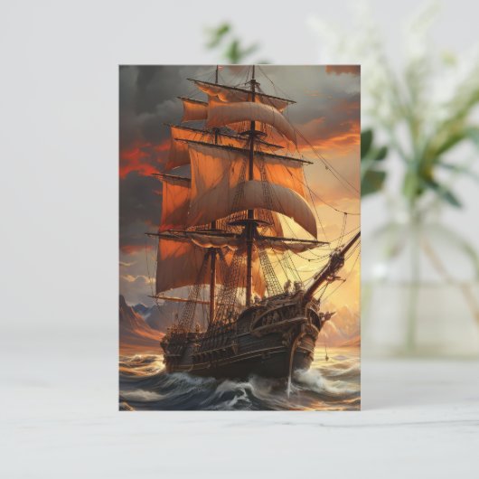 帆船 招待状 (スタンド正面)