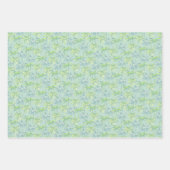 帆船，熱帯のヤシの木，海鳥 ラッピングペーパーシート (正面3)