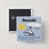 帆船 缶バッジ (正面&裏面)