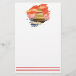 帆船–2ペイントストローク 便箋