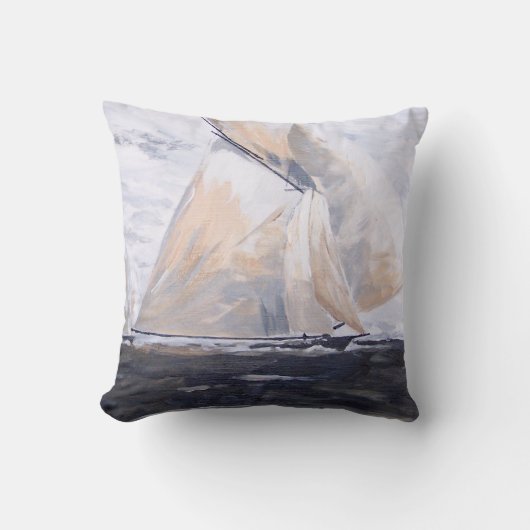 帆船#2枕 クッション (正面)