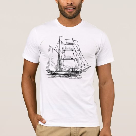帆船 Tシャツ (正面)
