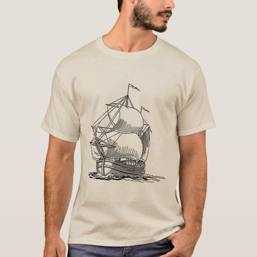 帆船 Tシャツ (正面)