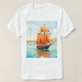 帆船 Tシャツ (デザイン正面)