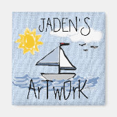 帆船O マグネット (正面)