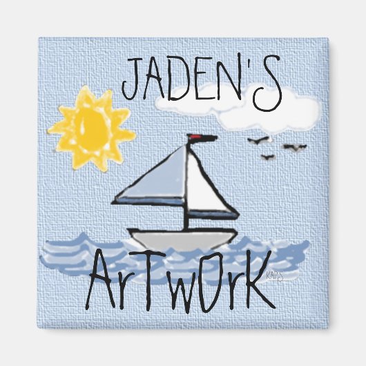 帆船O マグネット (正面)