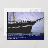 帆船Peking、以前のTS Arethusa ポストカード (正面/裏面)